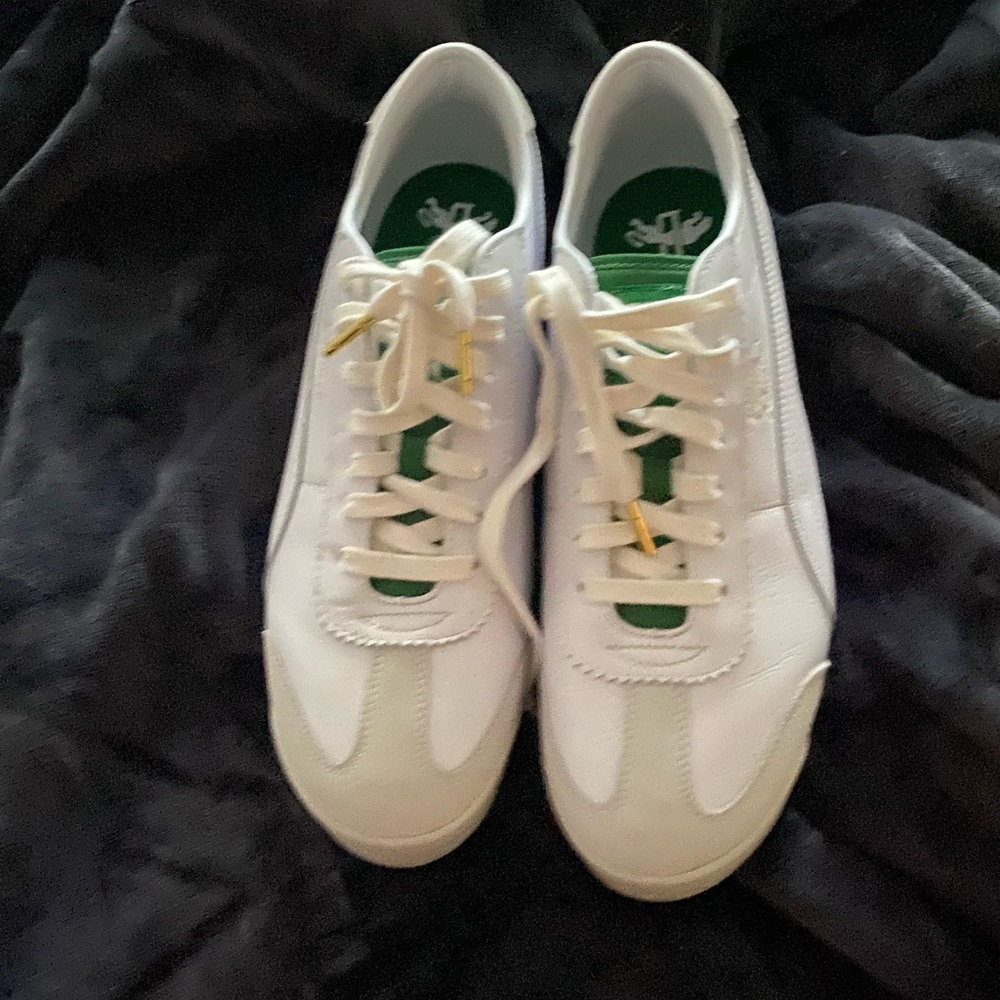 Puma White Leather Sneakers - 11 - Picture 2 of 4